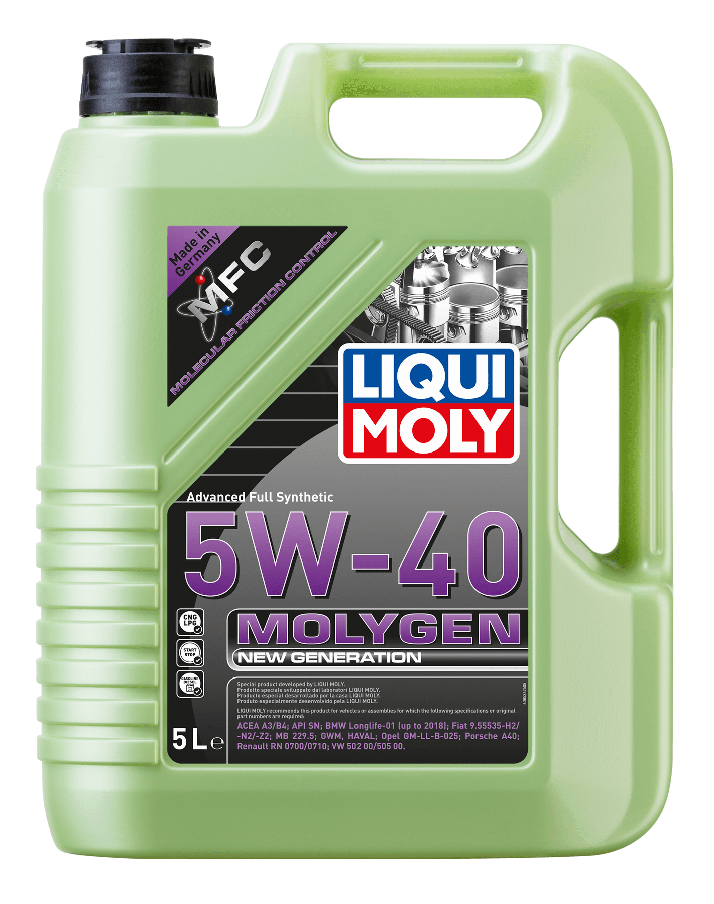 Liqui Moly LIQUI MOLY 5/40 Molygen New Generation 5л 9055 / 5W-40