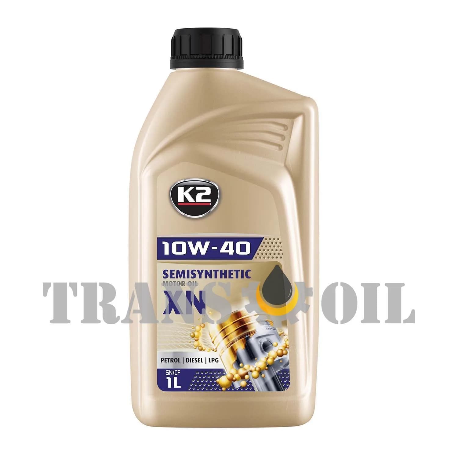 K2 SEMISYNTHETIC MOTOR OIL XN 02071E